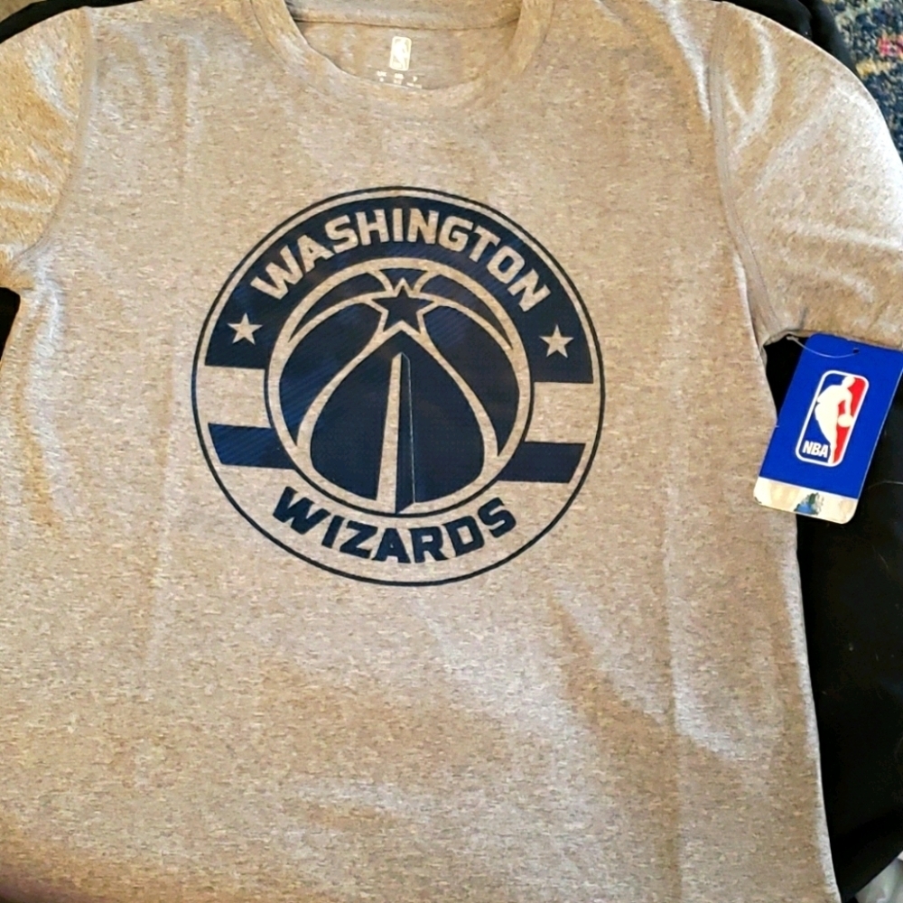 Washington Wizards Gray Logo T-Shirt Size S/8